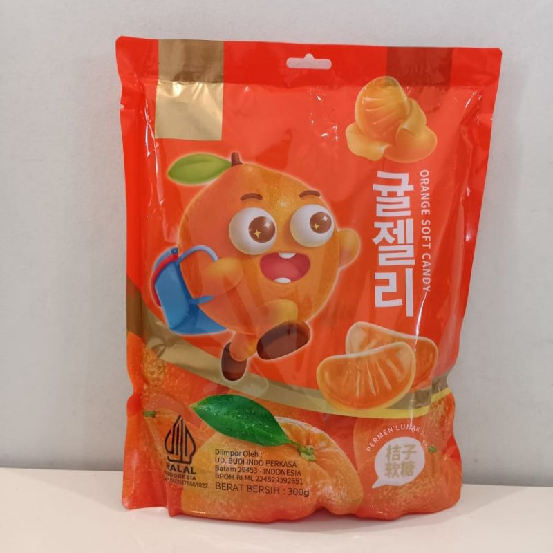 

PERMEN LUNAK JERUK | "TYL" ORANGE SOFT CANDY 300 gram.