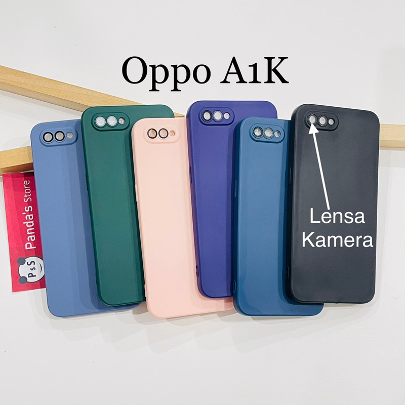 Case Oppo A1K Lenspro Makaron Full Color Softcase Pro Lensa