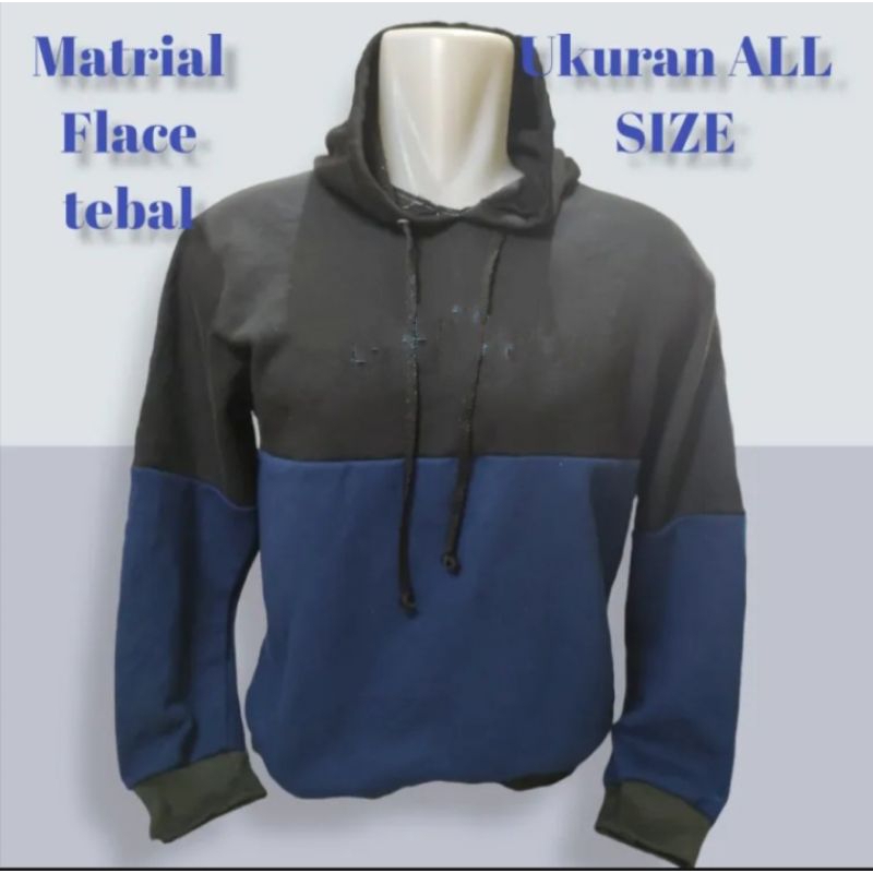 Sweater hodie kombinasi pria dan wanita