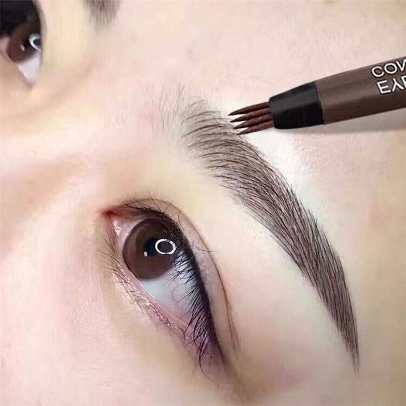 Eyebrow Waterproof Natural Eyebrow Pen Four-Claw Eye Brow Tint Tip Long Lasting MH