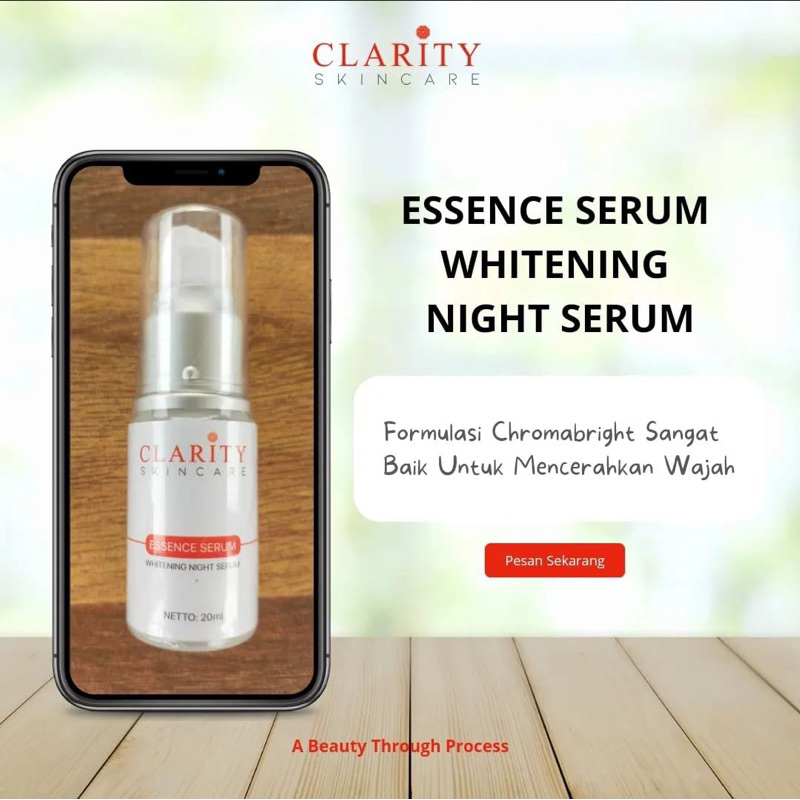 clarity essence serum whitening night serum