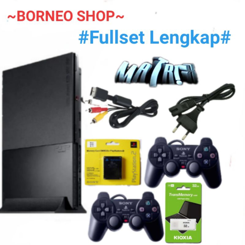 PS 2 Slim Sony komplit isi 50 game