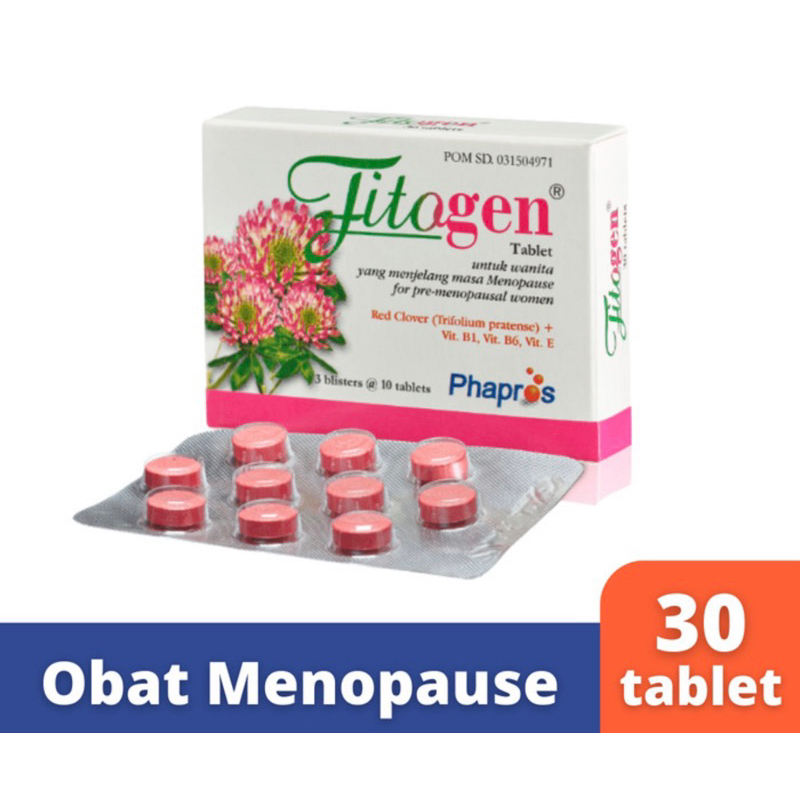 Fitogen box 30 tablet ( herbal mencegah menopause dini )