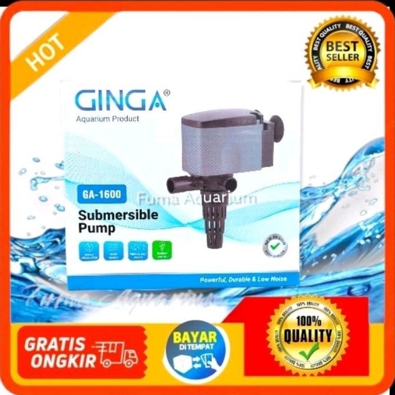 Pompa Celup GINGA GA-1600 Pompa Celup Filter Aquarium Aquascape Submersible Pump PH 1600