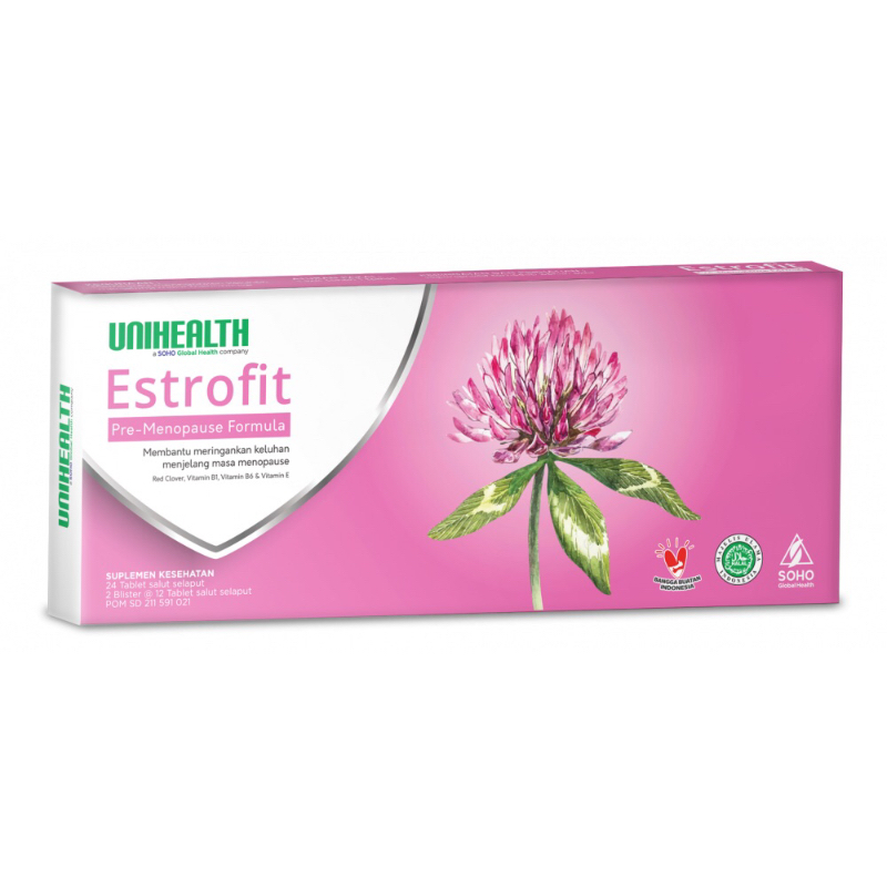 Estrofit Pre-Menopause Formula 24 Tablet Unihealth Soho Global Health Farmasi