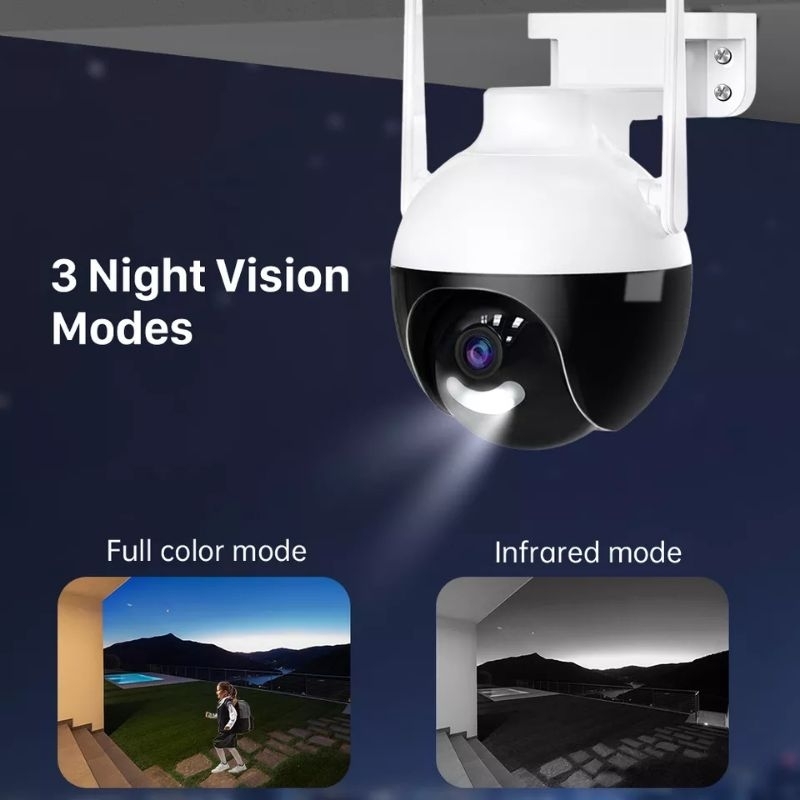 NEW IP CAM V380PRO 8.0MP WIFI CAMERA CCTV OUTDOOR FULL HD 1080P COLOR NIGHT VISION