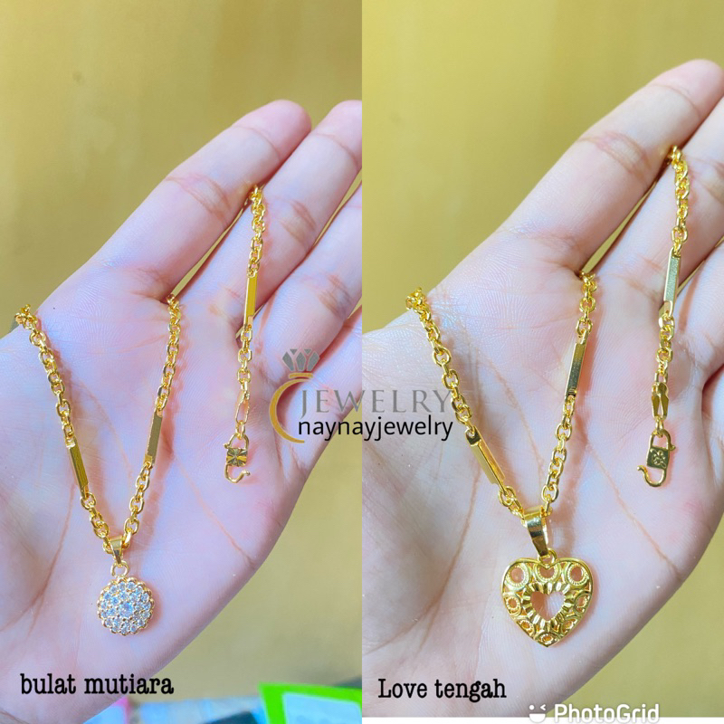 KALUNG KOIN MEDAN BALOK WARNA 24K