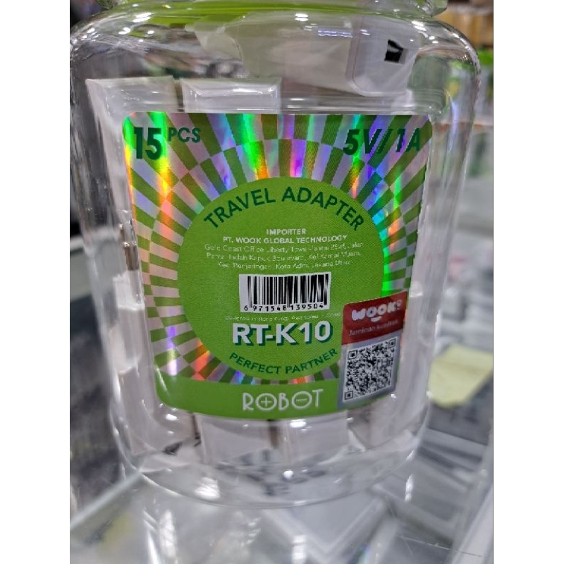 Batok Robot RT-K10 5V/1A 1 Toples isi 15pcs Travel Adaptor Batok Robot RT-K10 5V/1A 1 Toples isi 15pcs Batok Robot RT-K10 5V/1A 1 Toples isi 15pcs Travel Adaptor Batok Robot RT-K10 5V/1A 1 Toples isi 15pcs