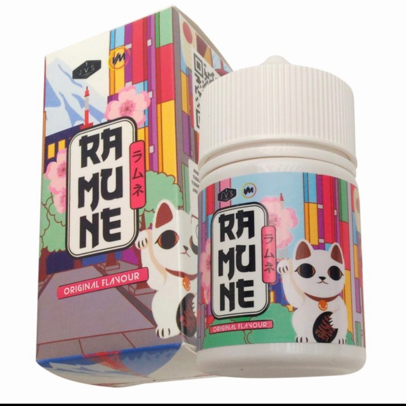 RAMUNE ORIGINAL FLAVOUR 60ML 3MG BY JVS X VAPORMANIA