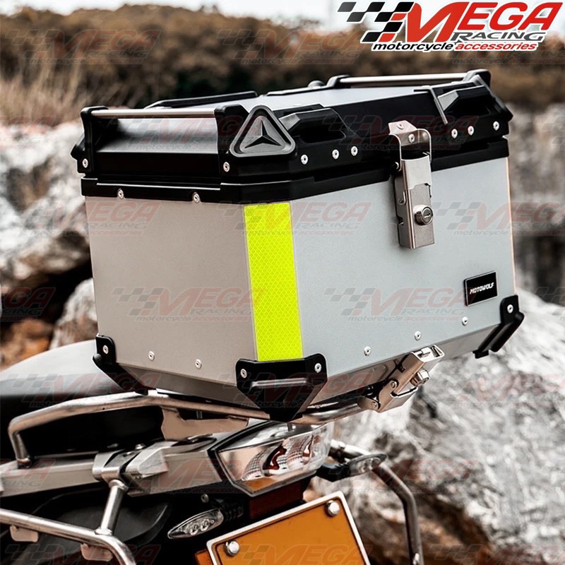 TOPBOX MOTOR BOX BELAKANG MODEL X KAPASITAS 55 LITER KUNCI ALUMINIUM PANNIER