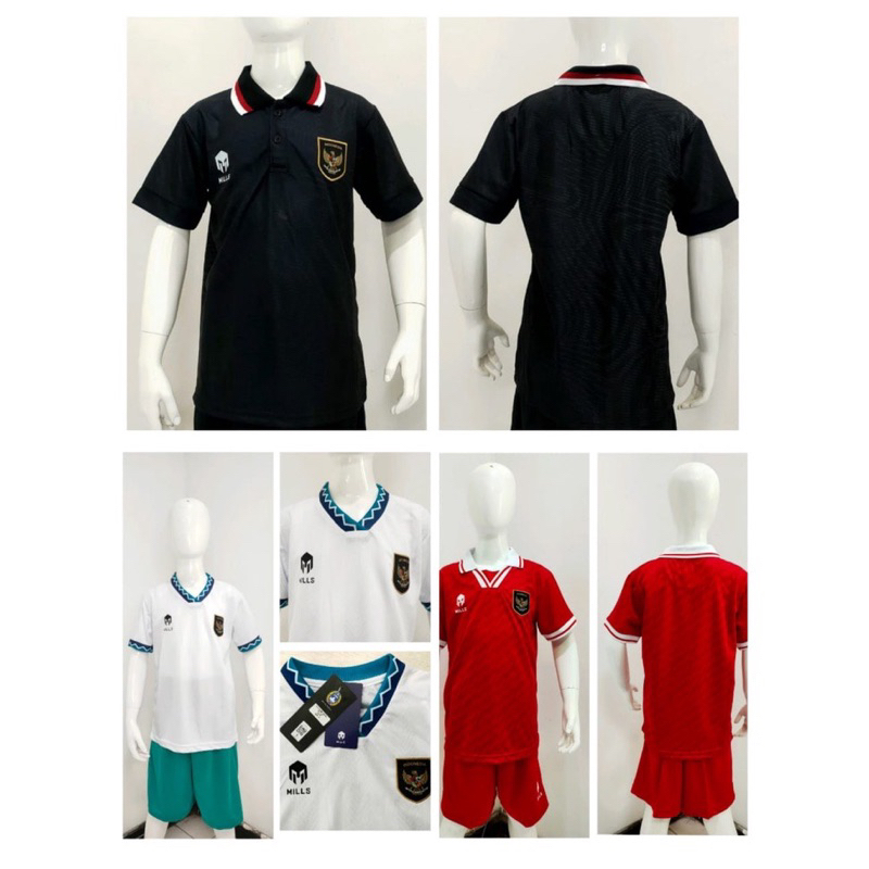 Setelan jersey timnas indonesia GO anak 6-11 tahun