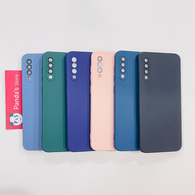 Case Samsung A30s, A50, A50s Lenspro Makaron Full Color Softcase Pro Lensa