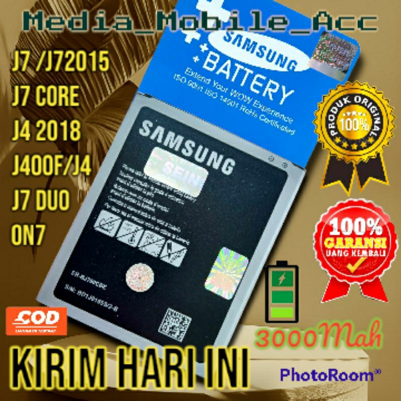 Baterai Handphone Samsung Galaxy J7 J700F j7 2015 J7 j4 J400F J7 Core Original | Battery J700F HP SEIN