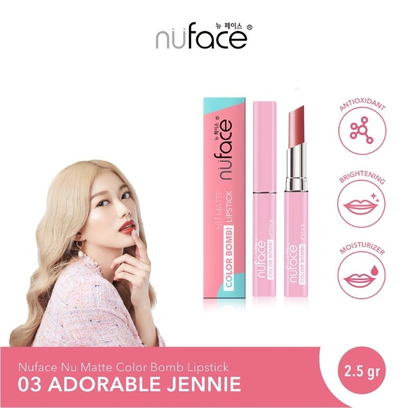 Nuface Nu Matte Color Bomb LipstickOriginal 100%