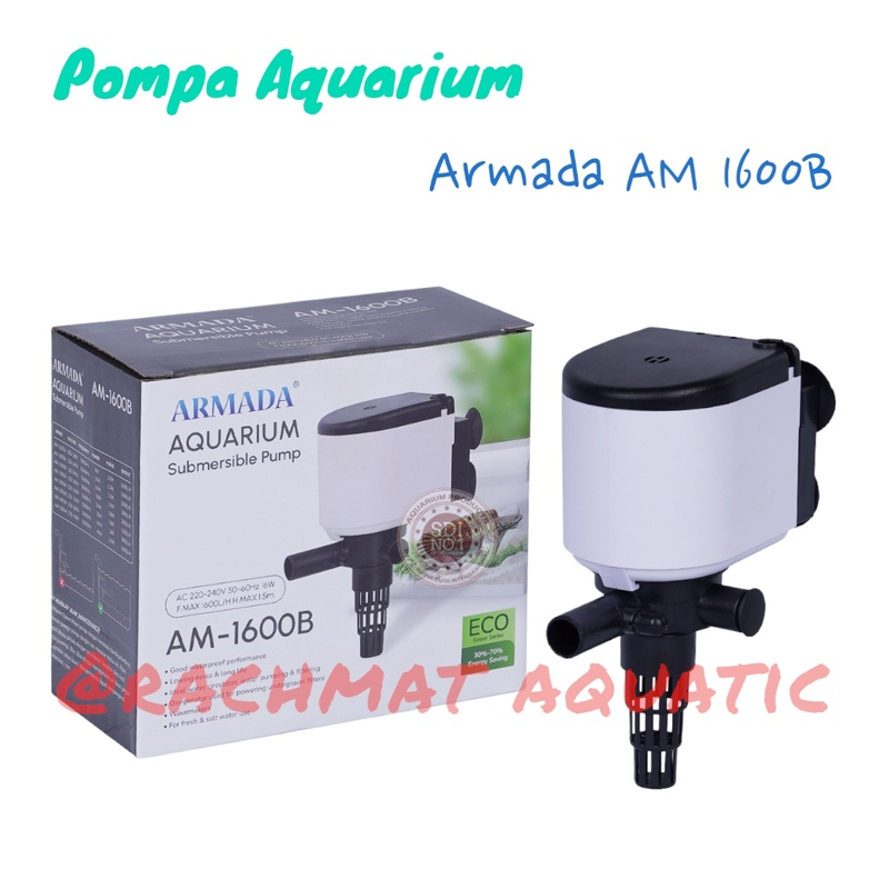 ARMADA Power Head Pompa Air Celup Aquarium AM 1600 B Mesin pompa celup Aquarium ARMADA AM 1600 B Pow