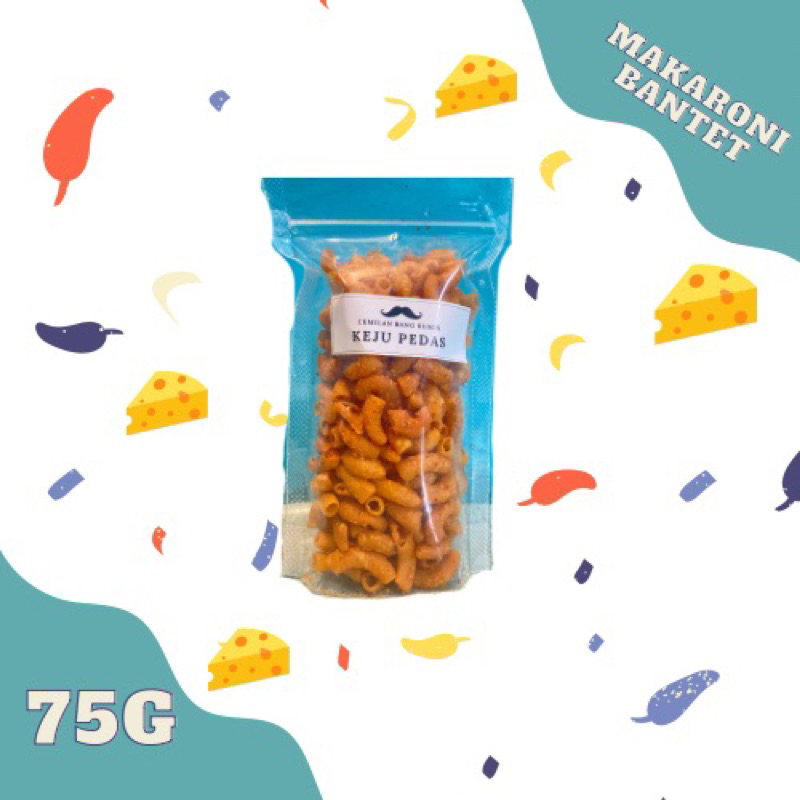 

makaroni bantet makaroni renyah makaroni garing isi 75g Rasa KEJU PEDAS Cemilan murah