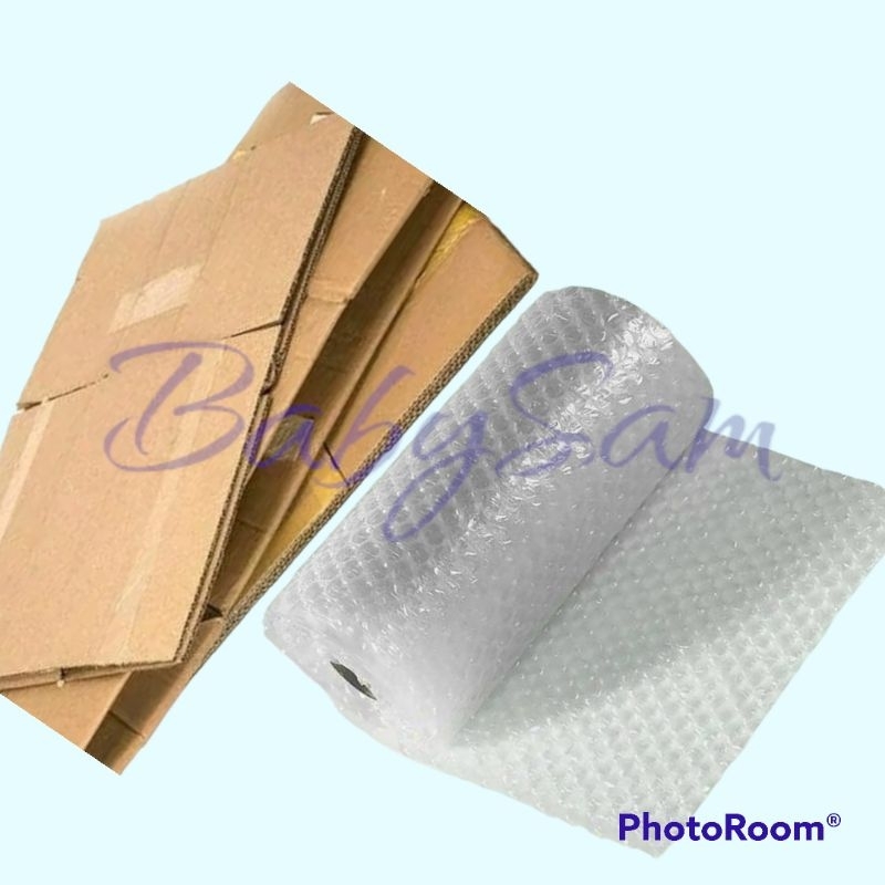 Bubble Wrap Tambahan Paket ukuran 30 Cm x 1 M || Kardus Bekas Pengaman Paket || Bubble dan Kardus Bekas pengaman Paket