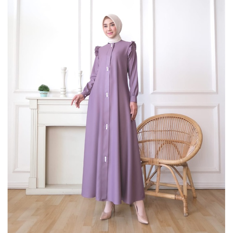 gamis laura original guzel gamis polos bahan katun toyobo gamis guzel