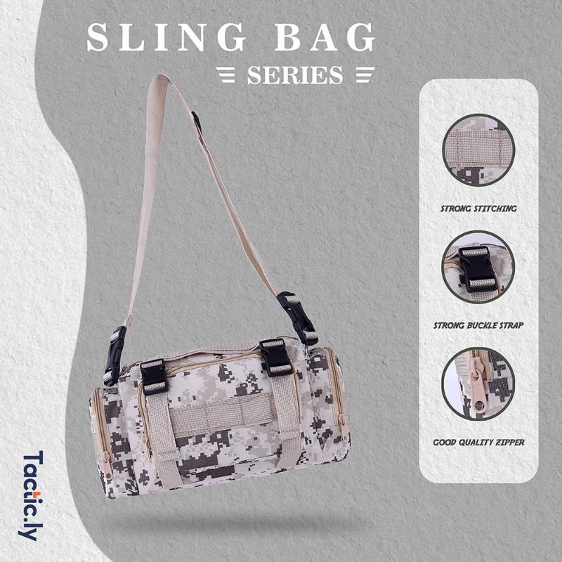 Tas Slingbag Loreng Army Terbaru | Tas selempang Travelling Duffel Mini Kecil