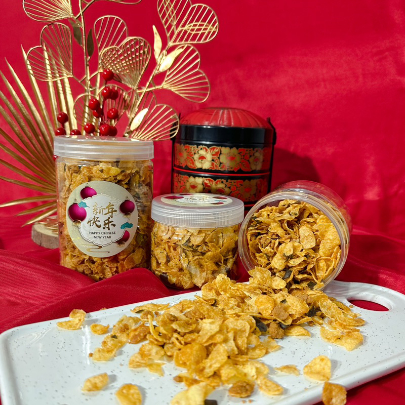 

Salted egg cornflakes / cornflakes telur asin jar 600ML