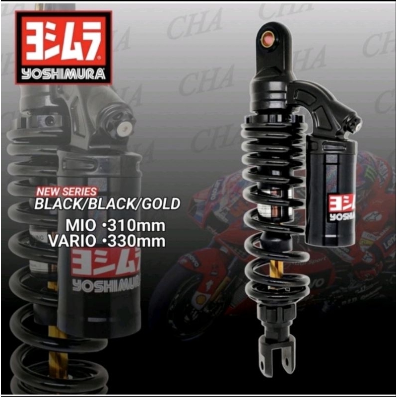 Shock Shockbreaker Belakang Tabung Model Evo/Ktc Racing/Yoshimura/uk-310mm/uk-330mm/Mio Soul Mio Smile Mio Sporty Mio GT Mio M3 Mio Z Fino Xeon Genio Scoopy Old/Vario 125 Vario 150 old new pnp