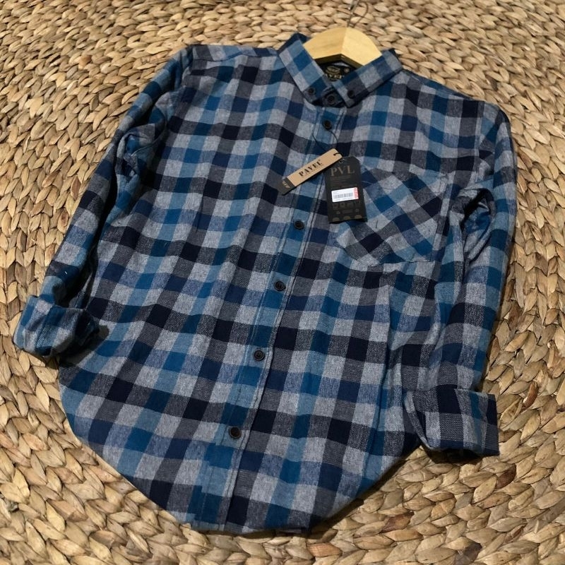 (BISA COD) Kemeja Flanel Terlaris Lengan Panjang Pria Wanita Hem Premium Quality Kameja Kerja Kantor