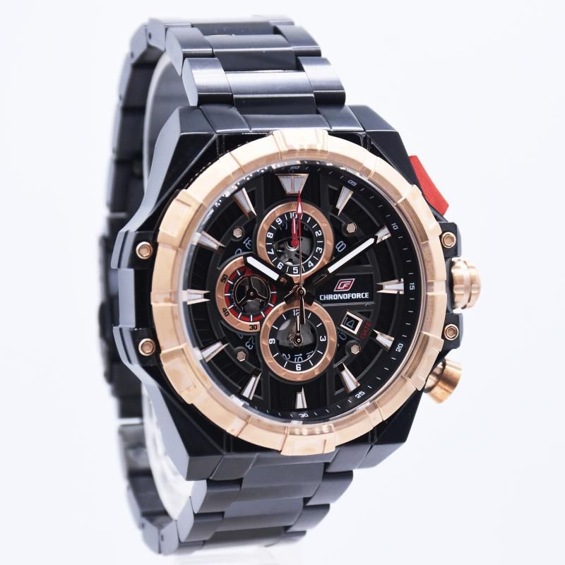 Jam Tangan Pria Chronoforce CF5342M Rantai Original Murah
