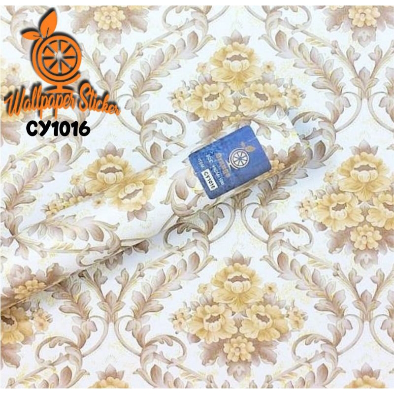 Wallpaper Stiker Dinding Motif dan Karakter Batik Cy1016 Size 45cm x 10meter