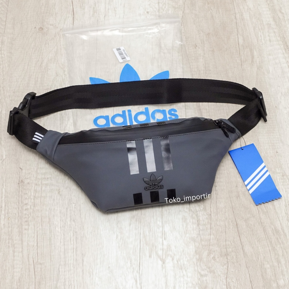 Waistbag Adidas Leather Mini / Tas Pinggang Pria Mirror Original