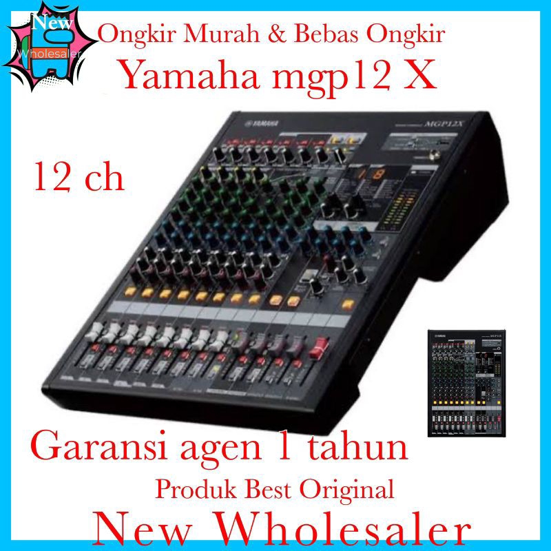 Mixer Audio yamaha mgp12x mixing 12 channel garansi 1 tahun mgp 12 x