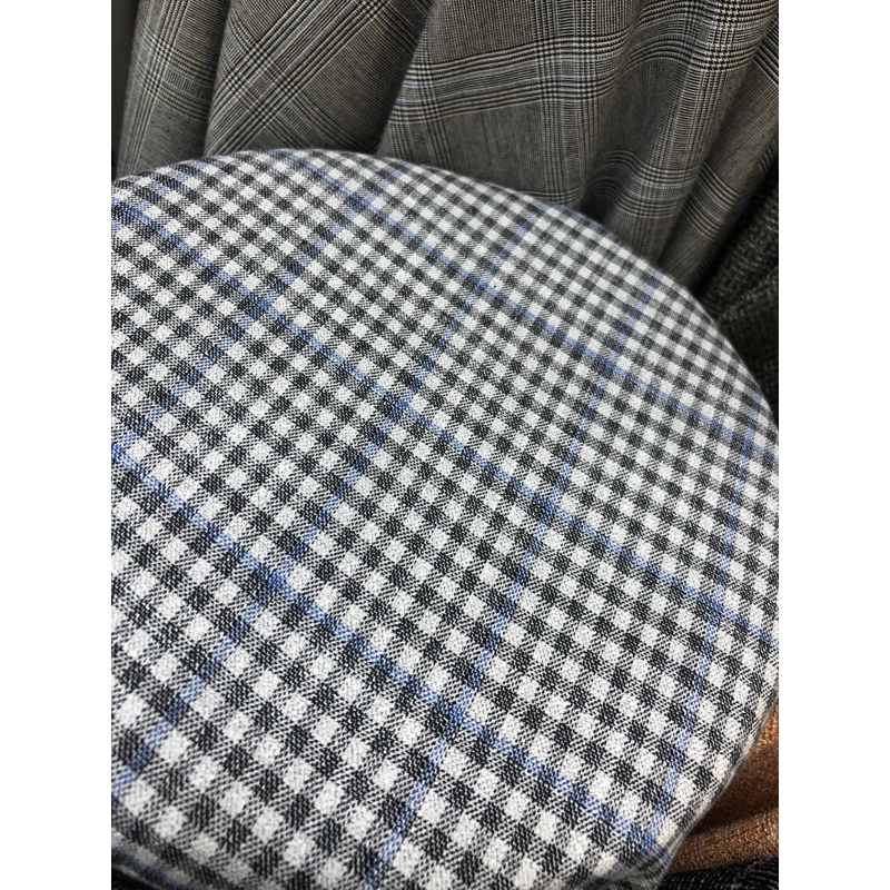 Kain Blazer/Bahan Semi Woll Motif Kotak” Garment Grade A