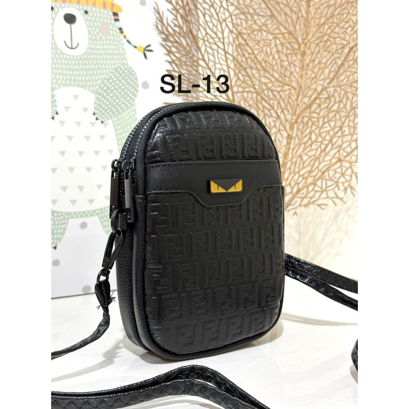 Tas Sling Bag HP Wanita 2 Resleting kode SL Kekinian