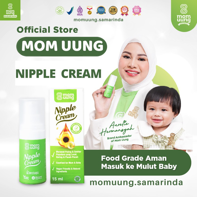 MOM UUNG NIPPLE CREAM MomUung 15 ml Halal Natural Salep Mom Uung Samarinda