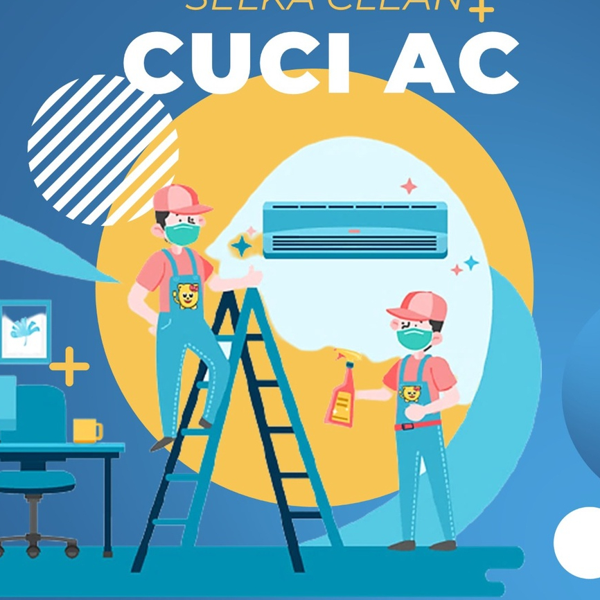 JASA SERVICE CUCI AC SPLIT 1/2 PK - 1 PK RUMAH RUKO KANTOR BERGARANSI
