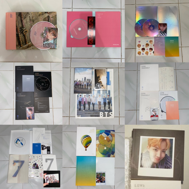 album mots 7, fullset wings, love yourself her, answer, tear, persona, young forever, ynwa, dispatch (pc taehyung, jungkook, namjoon, yoongi, hoseok, group)