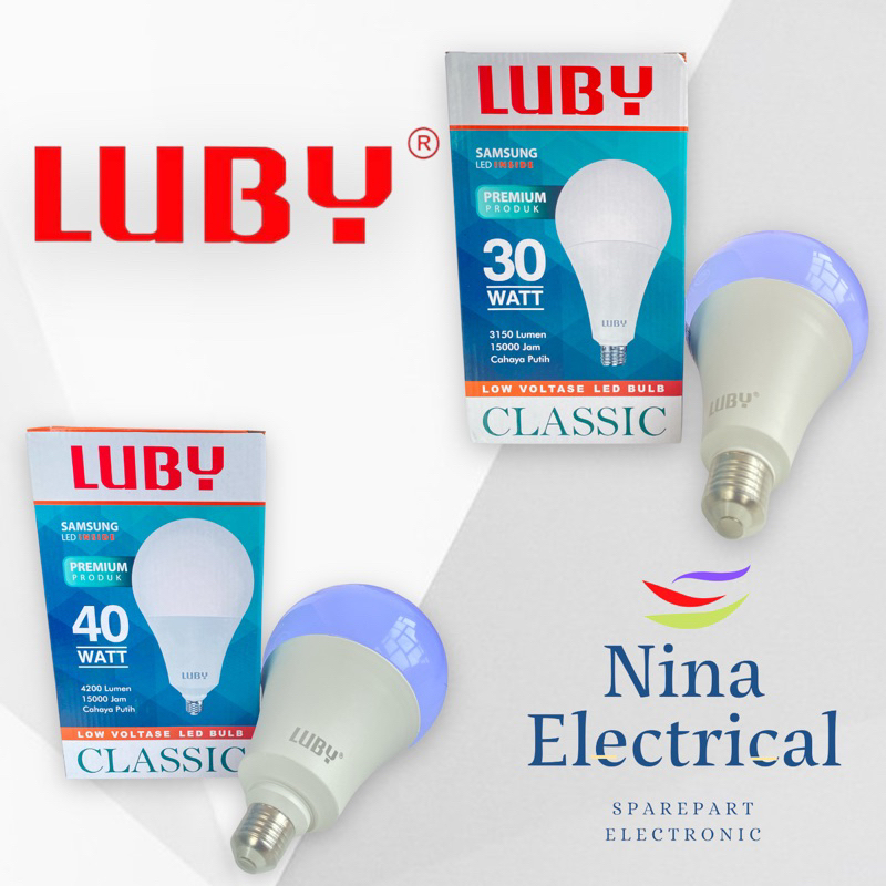 LAMPU LUBY CLASSIC 30W 40W 50W Cool Day Light Cahaya Putih Terang (WATT BESAR)