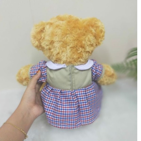 Boneka Teddy Bear Aplikasi Kepala Bear Size 12&quot;/35cm/Boneka Teddy/boneka beruang/