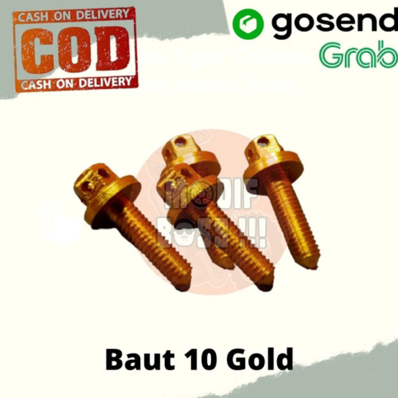 baut ukuran 10 gold baut probolt ukuran 10