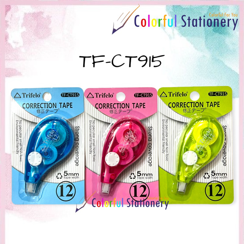 

Correction Tape / Tip X Kertas Trifelo CT 915