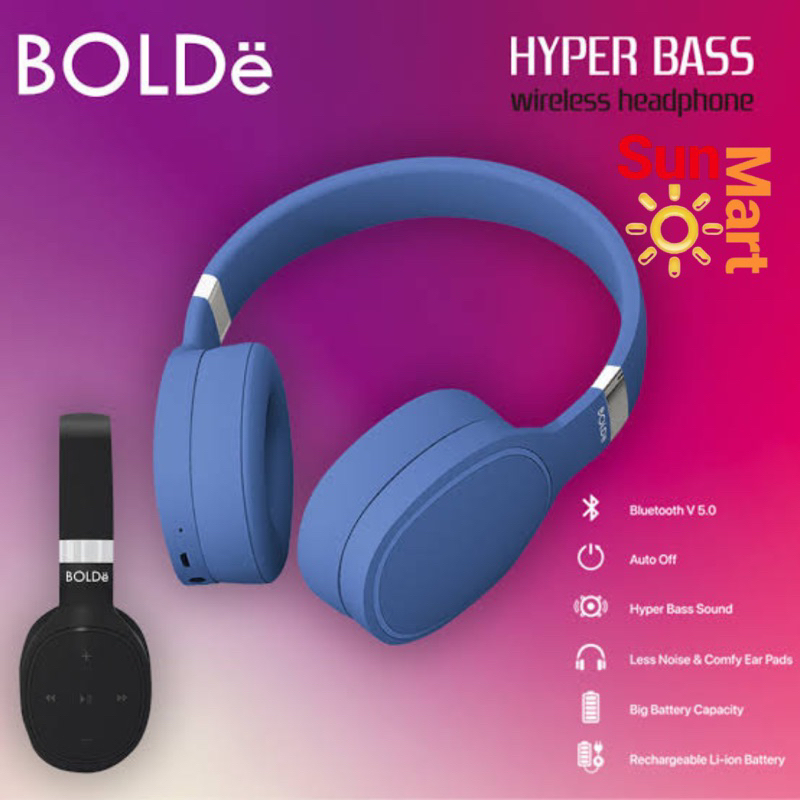 BOLDE WIRELESS HEADPHONE HYPER BASS BLUETOOTH