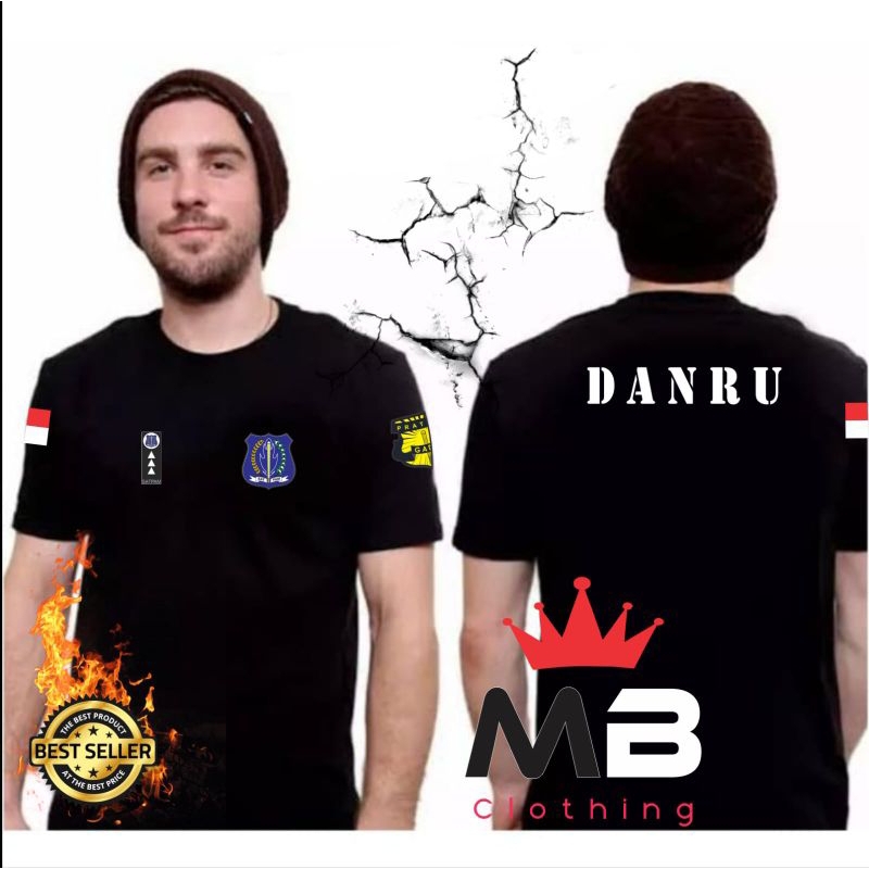 Baju Kaos Danru Security Lengan Pendek / Kaos Katun Security Danru / Kaos Distro Premium Danru / Tsh
