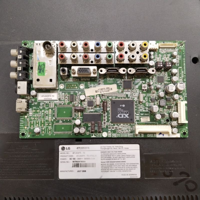 MAINBOARD - MOTHERBOARD - MB - MESIN TV LED LG47LG53FR