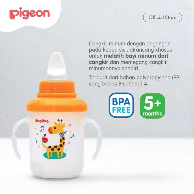 [STEP 2] PIGEON Magmag Mag-Mag Mag Mag Spout Cup Bottle Step 2 Botol Minum Anak Bayi Tahap Dua