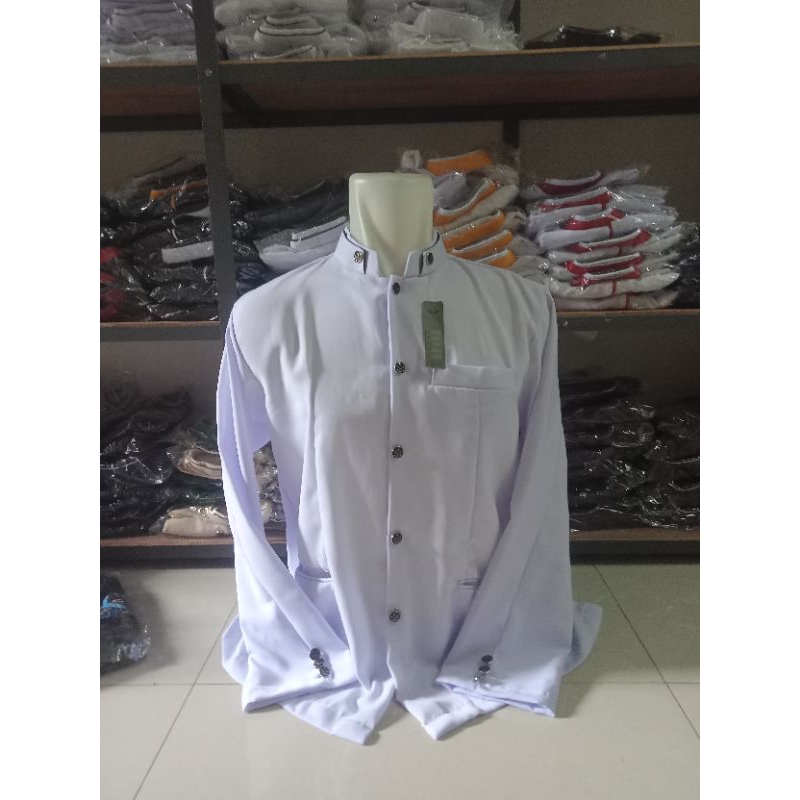 jasko/ baju koko hitam polos bahan high twis tebal dan hallus