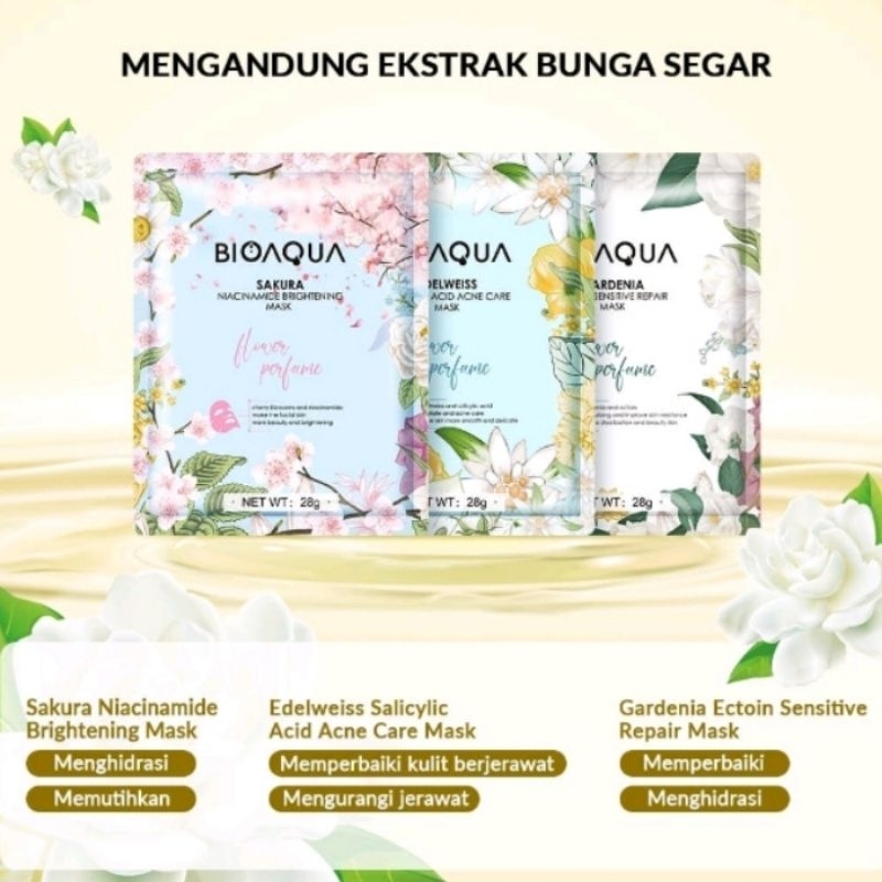 BIOAQUA Sheet mask Flower 28gr