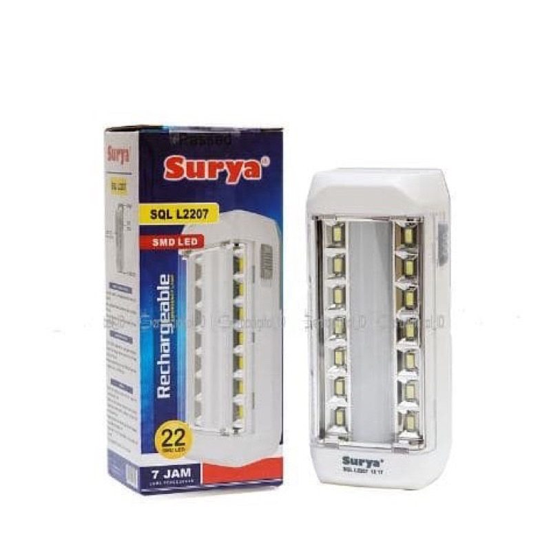 COD Lampu Emergency Surya SQL L2207 SMD 22 LED Rechargeable Lentera Senter Light Lamp Darurat Cas ulang