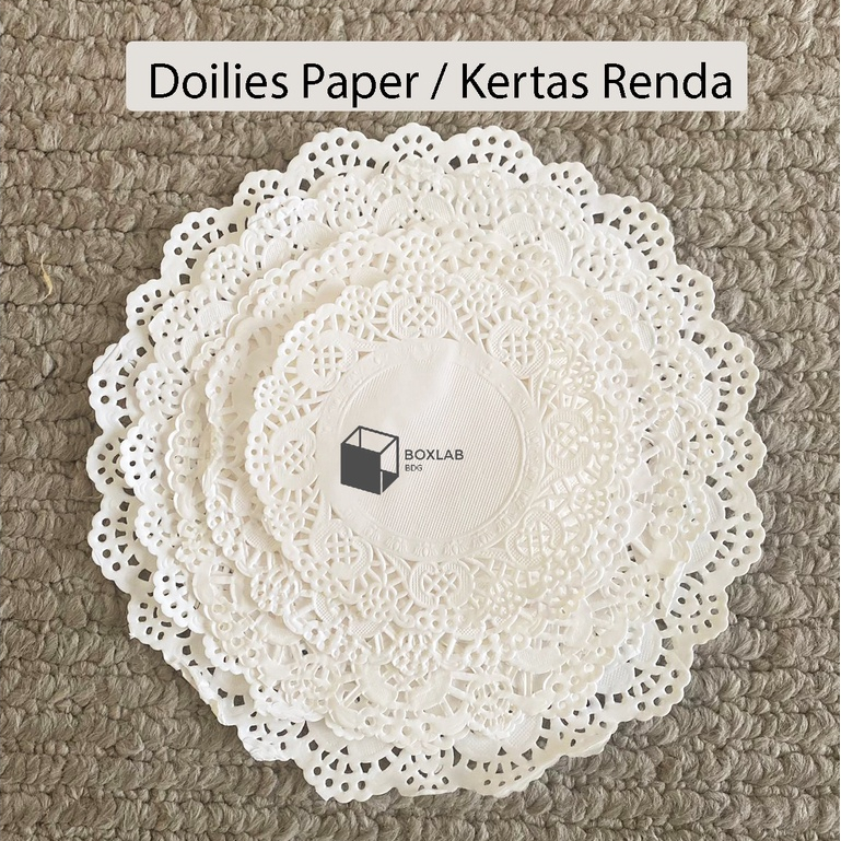 Doilies, Doiley Paper, Kertas Renda, Alas Toples, Alas Kue Kertas