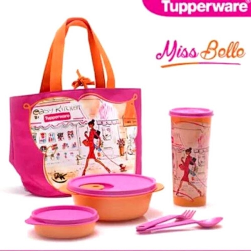 Tupperware Miss Belle. Tempat Bekal Makanan 1set