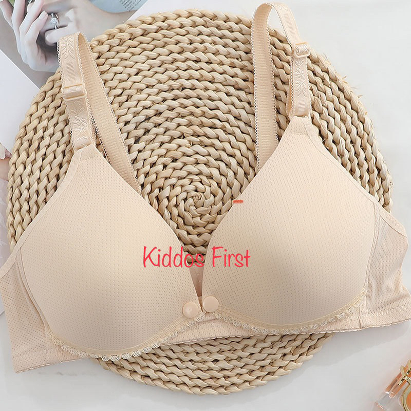 Bra BH Menyusui Maternity Busa Tanpa Kawat O1261# Nursing Bra Bukaan Depan Berpori