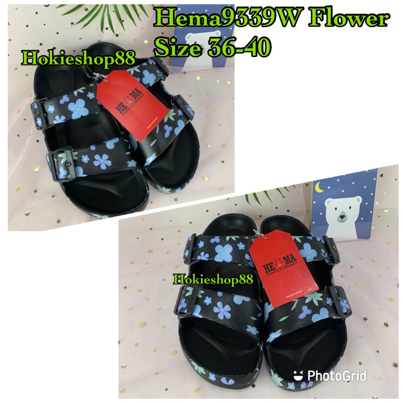 Sandal Wanita Korean Style Hema9339W Flower Size 36-40